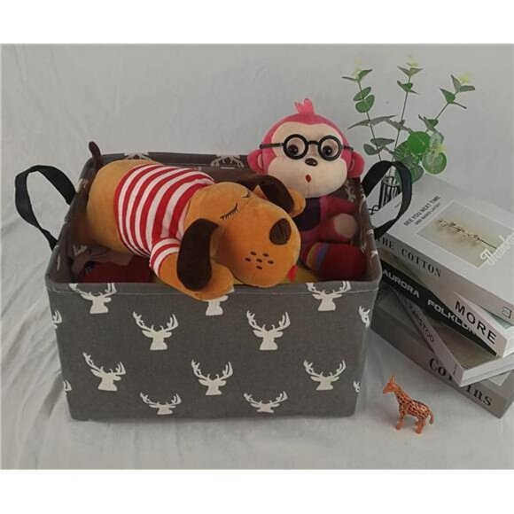 Rectangle Toy Bin Waterproof storage organizer for Nursery Hamper Home decor - Picture 2 of 8